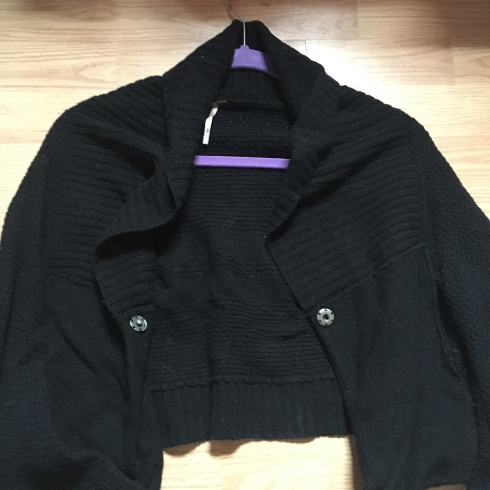 Free People Wool Cropped Sweater